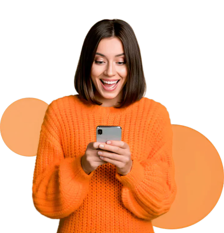 Happy customer with a repaired phone