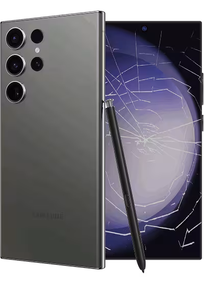 Technician repairing a Samsung phone