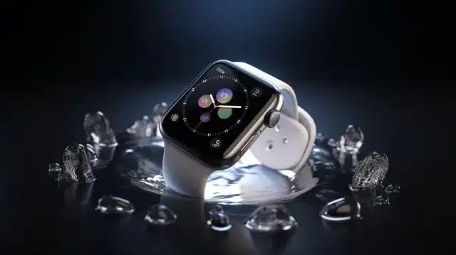 Close up of an Apple Watch